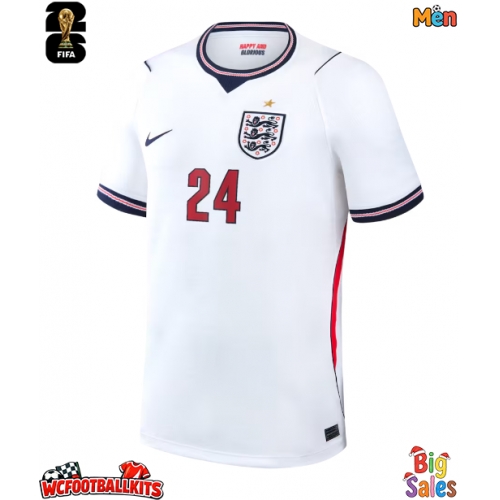 England Reece James #24 Replica Home Stadium Shirt World Cup 2026 Short Sleeve